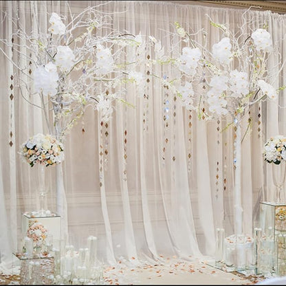 Chyhomenyc Ivory Sheer Scarf Valances - Image 3