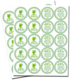 Lucky Cocoa Co. Festive Mug Themed St. Patrick's Day Hot Cocoa Bomb Packaging Sticker Labels, Total of 40 2" Circle Stickers (20 Sets of 2) by AmandaCreation