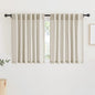 RYB HOME Sheer Linen Curtains Light & Privacy Semi Translucent Curtains Sheer by RYBHOME