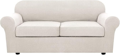 H.VERSAILTEX 3 Piece Stretch Sofa Covers by HVERSAILTEX