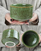 Artcome Premium Matcha Tea Set - 19.6oz Ceramic Bowl with Spout, Bamboo Whisk, Scoop, Whisk Holder & Brewing Guide - Elegant, Complete Set for Authentic Japanese Tea Ceremony