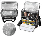 coffee cup coffee beans gray Coffee Maker Carring Bag Travel Carrying Storage Tote Bag Compatible Portable Single Serve Coffees Brewer Case with Pockets for K-cup Pods