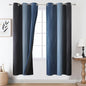 Navy Blue and Black Ombre Blackout Curtains by ESTELARTEXTILER