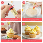 Food Coloring for Cake Decorating Macaron Edible Food Dye for Baking Royal Icing Cookie Supplies Gluten Free 7x12ml Food Grade Liquid Food Color Kits, 0.4 Fl. Oz/Bottles