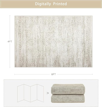 Small Washable Rugs 4x6 Area Rugs - Image 2