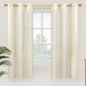 YoungsTex Beige Linen Curtains 63 Inch Length 2 Panels by YoungsTex