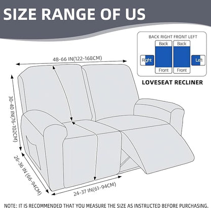 Genina Recliner Loveseat Cover Stretch Couch Covers Sofa slipcover - Image 6