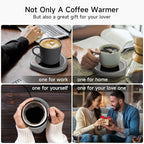 Coffee Mug Warmer, Cup Warmer for Desk with Auto Shut Off, Electric Beverage Tea Water Milk Warmer with Smart Temperature Settings, Heating Plate Candle Wax Warmer