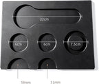 Espresso Tamping Mat, Large Tamping Mat with Corner Edge, Anti-Slip Espresso Silicone Mat For Baristas Tool Supplies, Coffee & Espresso Machine Parts & Accessories, Black 12.6 x 9.5 inch