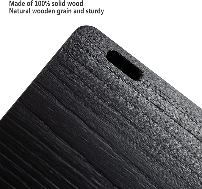 AZSKY Classic Nursery Book Shelves Black Wooden Floating Shelves Wall Bookshelf - Image 4