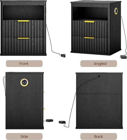 WOOVIVS Modern Nightstand Set of 2 - Image 6