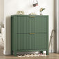 YOMILUVE Fluted Shoe Storage Cabinet by YomiluveDesign