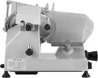 VEVOR Commercial Meat Slicer, 200W Electric Deli Food Slicer, 0-12mm Adjustable Thickness Electric Meat Slicer, 1200RPM Meat Slicer with 8.7'' Chromium-plated Steel Blade for Home & Commercial Use