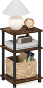 Furinno JUST Side Table, 3-Tier End Table, Open Shelves Night Stand, Bedside by Furinno-FitsYourSpaceFitsYourBudget
