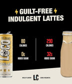 Loco Coffee Vanilla Latte 11 Ounce Can, 12 Count | Zero Sugar, 200mg Caffeine | Gluten Free and Dairy Free | Low Calorie Iced Coffee