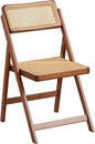 Furlide Rattan Folding Chair, Modern Mid Century Dining Chairs Set of 1 by Furlide