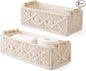 Mkono Macrame Storage Baskets Boho Decor Box Handmade Woven Decorative by Mkono