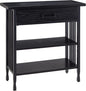 Leick Home Ironcraft Bookshelf, Solid Wood, 1 Drawer, 2 Shelves, Slatted Sides by LeickFurniture