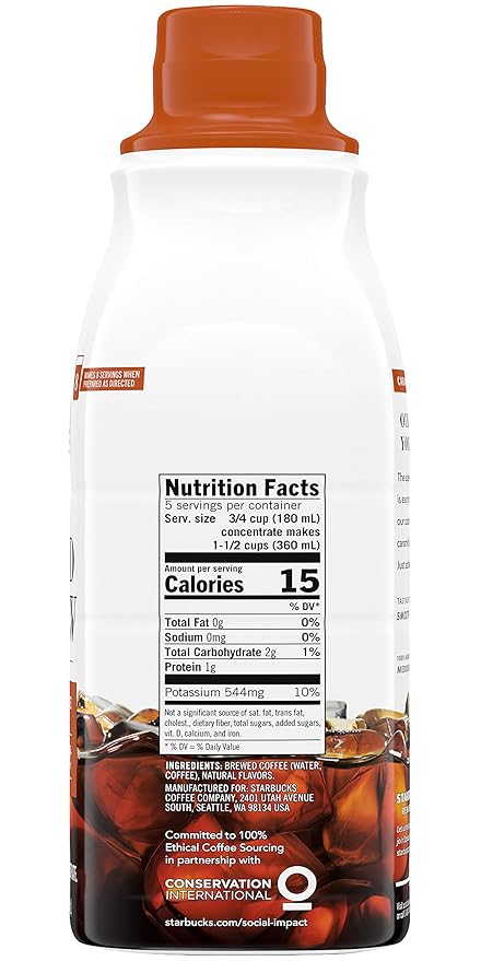 Starbucks Cold Brew Concentrate, 32 Fl Oz (Madagascar Vanilla + Caramel Dolce)