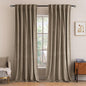 MIULEE Velvet Curtains 52x84 inches 2 Panels Light Taupe Blackout Curtains | by MIULEE