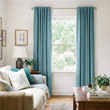 INOVADAY 100% Blackout Linen Curtains - Image 7