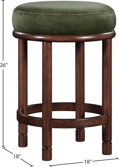 Meridian Furniture 978Green-C Monette Collection Art Deco Counter Stool - Image 3