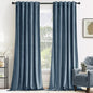 MIULEE Velvet Curtains 52x90 inches 2 Panels Stone Blue Blackout Curtains | by MIULEE