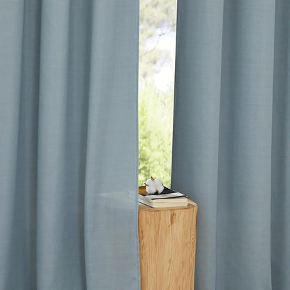 NICETOWN Rustic Linen 96 inch Long Curtains - Image 3