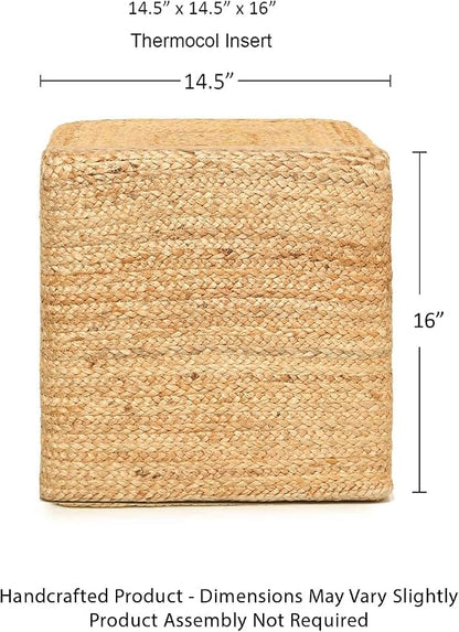 REDEARTH · Cube Pouf Foot Stool Ottoman - Image 3