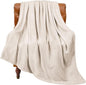 BEDELITE Fleece Blanket Soft Plush Twin Size Blanket Beige 60"x80" | Ultra Soft by BEDELITE