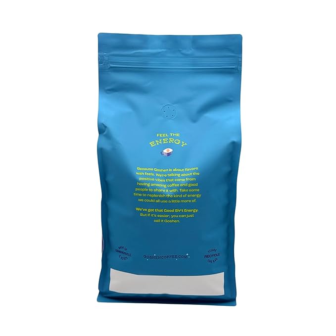 Goshen Coffee Roasters Whole Bean Old School Tattoo House Blend | Medium Roast, Brewed or Espresso | Award-Winning, Natural and Washed | Caramel, Nutty, Orange Flavors | 2 Lb Bag