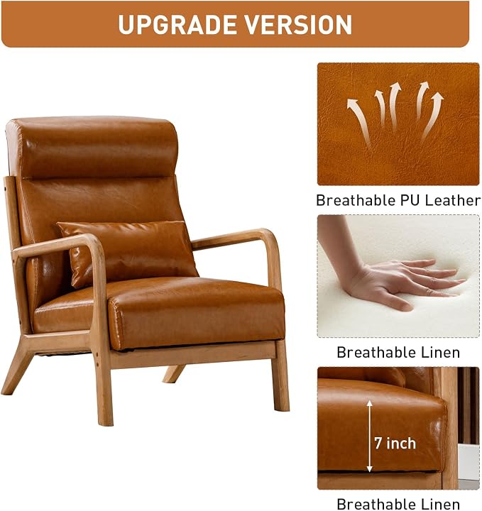ANJ Mid Century Modern Accent Chair - Image 3