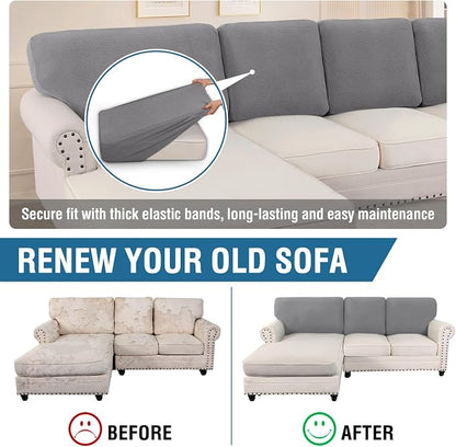 H.VERSAILTEX Backrest Cushion Covers Sectional Couch Back Cushion Covers - Image 5
