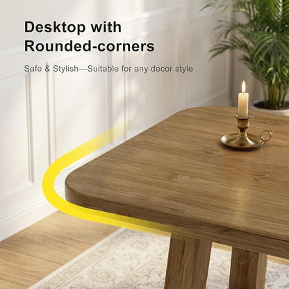 39.4" Solid Bamboo Entryway Console Table, Sofa Table Behind Couch, Narrow - Image 6