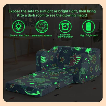 MeMoreCool Glowing Ocean Kids Chair - Image 4