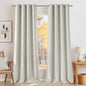 NICETOWN Faux Linen Natural Blackout Curtains 84 inches Long by NICETOWN