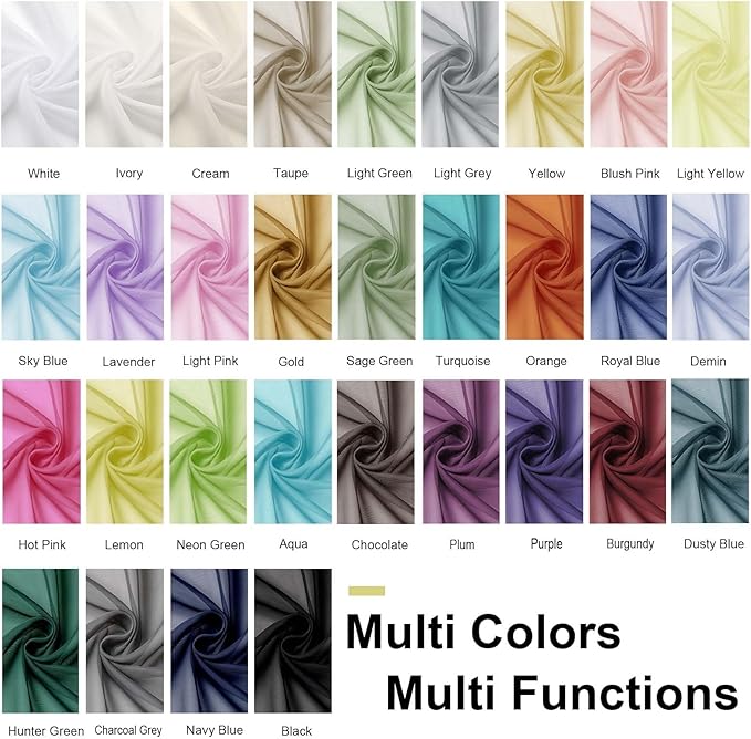 Sheer Pink Curtains, Sheer Curtains 84 inch Length 2 Panels Set, Rod Pocket - Image 10