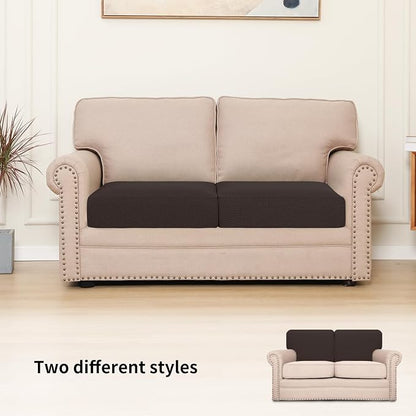 Easy-Going Stretch 2 Pieces Couch Cushion Cover - Image 2