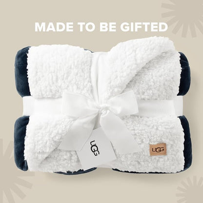 UGG Nita Throw Blanket, Reversible Fleece Blanket, Machine Washable, Soft & Cozy - Image 4