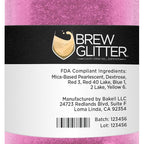 Brew Glitter - Pink (50g 1x Jar) | Edible Glitter For Drinks, Beer and Cocktail Beverages by Bakell
