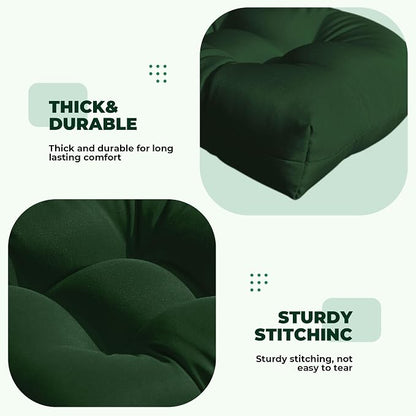 DANGHOOGY Wicker Chair Cushions, Waterproof Outdoor Loveseat Cushions - Image 5