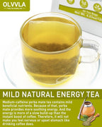 Olvvla - Premium Yerba Mate Tea - 60 Count - 100% Natural Argentine Yerba Mate Tea Bag - Unsmoked Pure Yerba mate - Medium-Caffeine Energy Tea