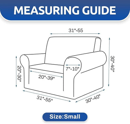 Stretch Chair Sofa Slipcover, Single Couch Cover, Pet Friendly Furniture - Image 5