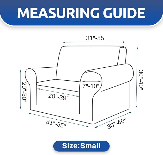 Stretch Chair Sofa Slipcover, Single Couch Cover, Pet Friendly Furniture - Image 5