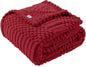 60x80 Inch Red Twin Blanket by LUSSENAHOME