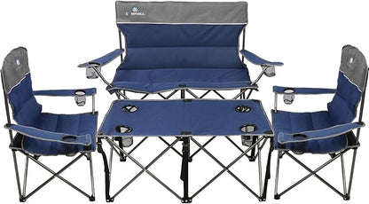 Camping Chair Set of 3, Outdoor Folding Camping Chairs by CAMPHILL