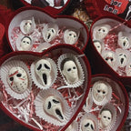 Halloween Silicone Molds for Chocolate,6 Cavities Halloween Large Scary Movie Characters Heads Chocolate Molds, Funny Horror 3D Halloween Chocolate Candy Molds for Soap Pudding Jelly Making