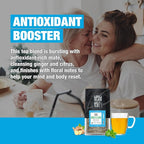 Tiesta Tea - Ginger Citrus Herbal Loose Leaf Tea, Lemon Ginger with Mint & Chamomile Blend, Caffeine-Free, Brew Hot or Iced, Makes Up to 200 Cups, Resealable Bulk Pouch, 12 Ounce