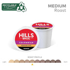 Hills Bros. Colombian Blend Keurig K-Cup Pods for Keurig Brewers – Medium Roast Premium Arabica Blend, Kosher – 2 Pack of 12 Single Serve Pods