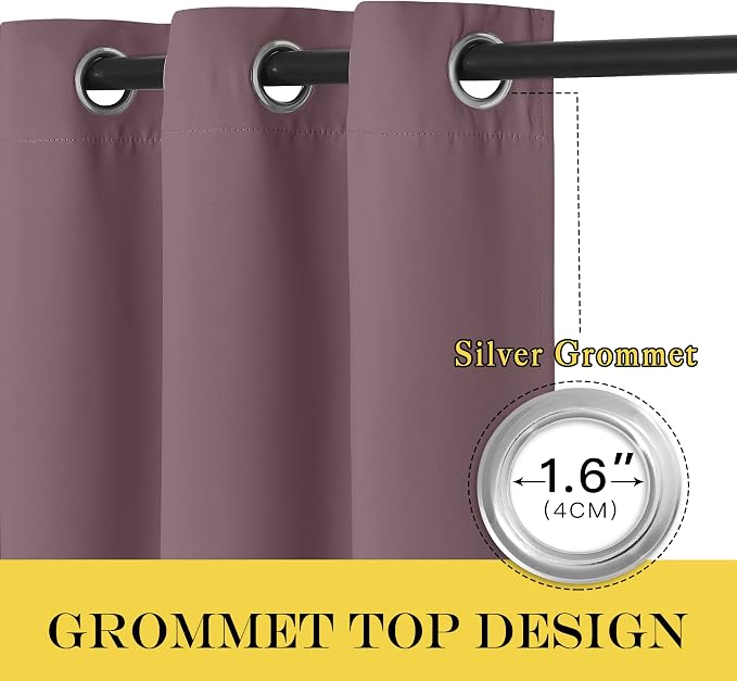 NICETOWN Door Curtain for Closet Doors 80 Inches Long 1 Panel, Room Divider - Image 4